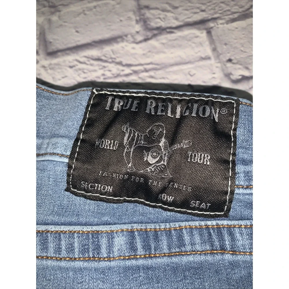 True Religion Geno Jeans Mens 30x30 Relaxed Slim Stretch Blue Denim
